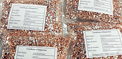 Стабільна доставка для срібних контактів AgCu Біметалічні заклепки