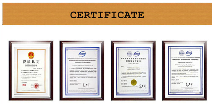 Срібна латунна смужка certificate