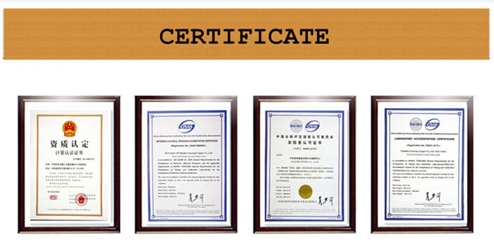 C77000 Мідно-нікелевий цинковий смуга certificate